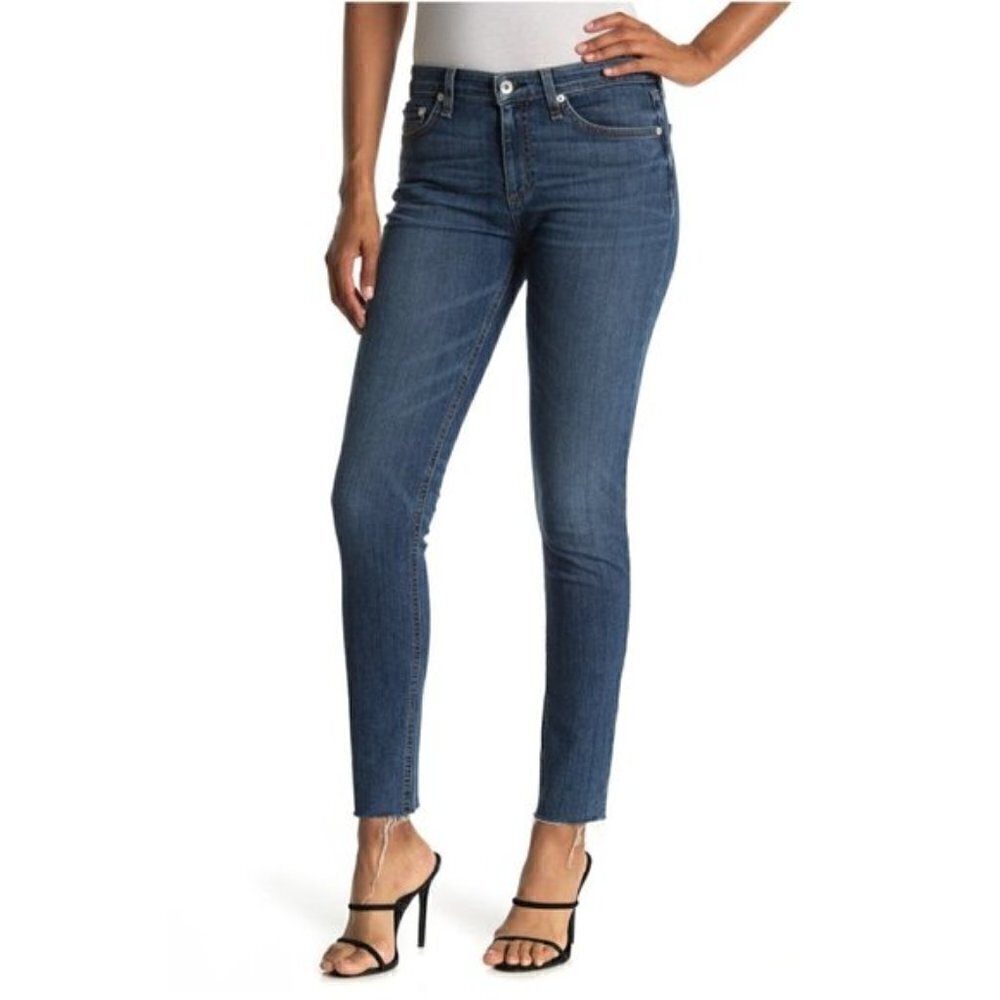 Rag & Bone Cate Mid Rise Juni Medium Wash Skinny Jeans 27